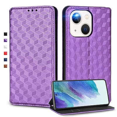 UnivoColors iPhone 14 Plus 対応手帳型ケース 高級合皮 カード収納 マグネット開閉 スタンド機能 ス