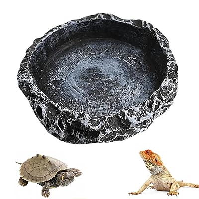 爬虫類水皿 ウォーターディッシュ 自然の岩イメージ 使い易い トカゲ 亀 サソリ ヤモリ 両生