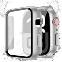  for アップルウォッチ カバー Series 10/9/8/7/6/5/4/SE2/SE for Apple Watch カバー 防水 一体型 PC素材 硬度9H強化ガラス 高透過率 指紋防止 超薄型 耐衝撃 全面保護 for Apple Wa(2)