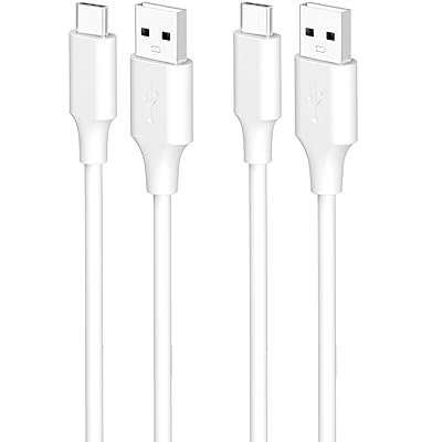 USB Type C ケーブル 【2本セット / 2m / ホワイト】 QC3.0対応 3A シリコン素材 柔軟なデータケーブル USB-A&USB-C 滑らかで柔らかいデータケーブル【Xperia/Samsung/Galaxy/Pixel/ipho