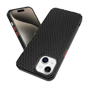 iPhone 14 Plus ケース iPhone 15 Plus ケース Magsafe対応 【ネッカーの立方体・内部スプレー塗装技術】 耐衝撃 米軍MIL規格 アイフォン 14/15Plus スマホケース ワイヤレス充電対応 落下防止 ストラップ
