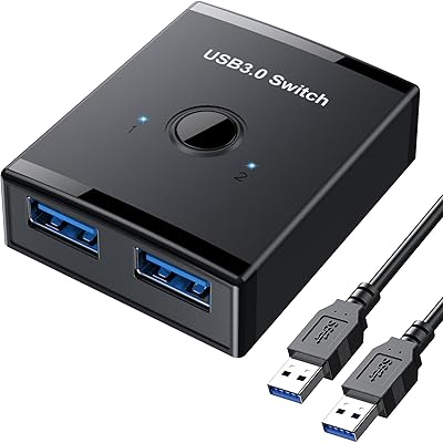 usb切替器 切り替え機 pc2台用 usb3.0 マウス キーボード 切り替え器 usb セレクター プリンタ 手