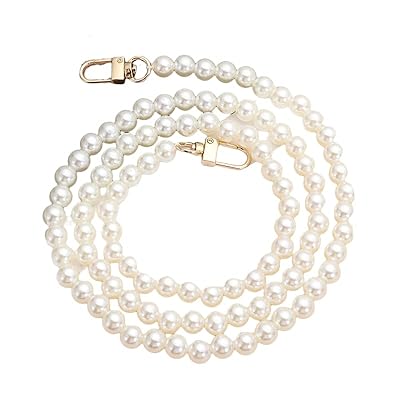 パールチェーン パールストラップ バッグ チェーンベルト 交換用 肩掛けチェーン 人工真珠