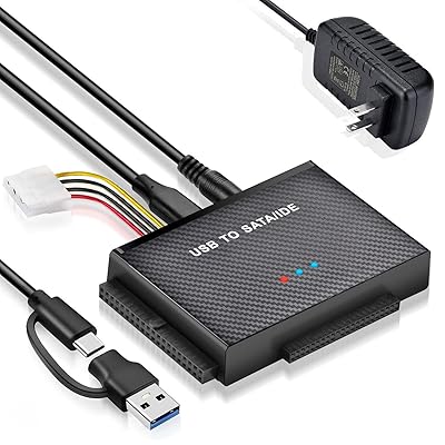 ハードディスクドライブリーダーSATA IDEからUSB 3.0アダプタ、USB+C型から外部ハードディスクド