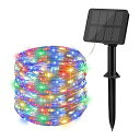 LEDイルミネーションライト ソーラー LED ストリングライト ソーラー充電式 イルミネーションライト 100LED 10m ソーラーライト 屋外 IP65防水 8点灯モード フェアリーライト クリスマスツリーライト ソーラーライト 屋外 キャンプ