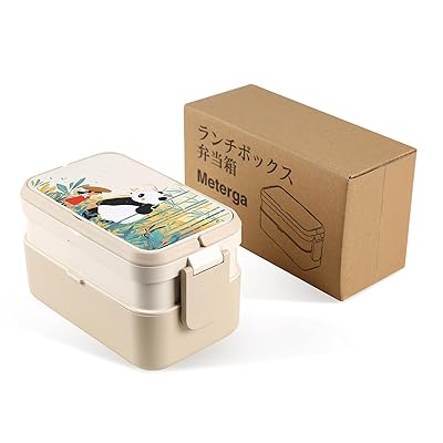 弁当箱 ランチボックス 大容量 2段 タケ繊維 1960ml フォーク・スプーンセット付き ランチ ボックス 食洗機・電子レンジ対応 抗菌 便利 男女兼用