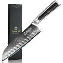 三徳包丁 包丁 ダマスカス 180mm ステンレス 両刃 VG10 料理包丁 錆びにくい よく切れる 家庭用 プレゼント