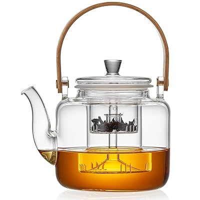ポカロティー ティーポット 耐熱ガラス やかん おしゃれ 紅茶 ポット 急須 透明ガラスポット 直火対応 大容量 1000ml ガラス茶こし付き 蘭沢提梁壺 積み重ね可能な茶漉し 竹製持ち手 上手型 ポカロティー ティーポット 耐熱ガラス やかん おしゃれ 紅茶 ポット 急須 透明ガラスポット 直火対応 大容量 1000ml ガラス茶こし付き 蘭沢提梁壺 積み重ね可能な茶漉し 竹製持ち手 上手型