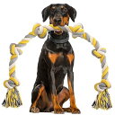 XXL 大型犬 おもちゃ ロープ 6ノット 犬 玩具 ロープ ほぼ壊れない 100cm ストレス解消 100%コットン 犬噛むおもちゃ 丈夫