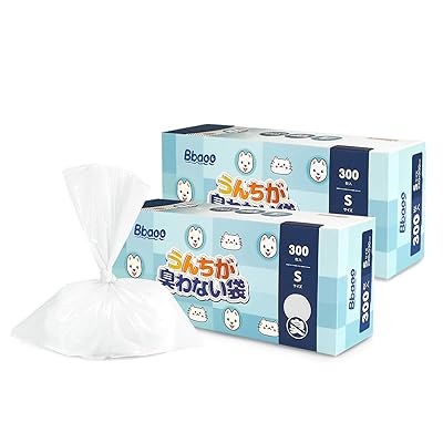 うんちがにおわない袋 Sサイズ 600枚 22x33cm うんち袋 うんちが臭わない袋 300枚×2個 お散歩マナー袋 厚さ0.02mm 犬トイレ 猫砂用 防臭袋 無香料 コンパクト におわない袋 エチケット袋 【カラー：ホワイト】