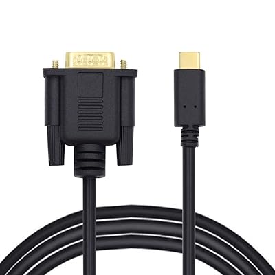 USB-C USB3.1 Type-C - VGA ソースコンバーター モニター 1080P ケーブル 1.8M
