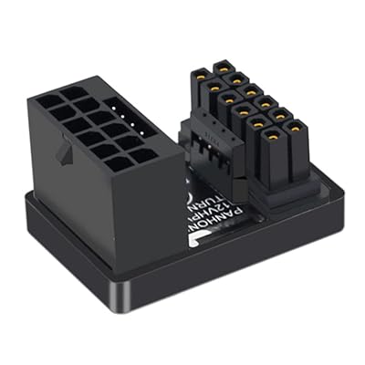 12VHPWR 16Pin 12+4P オス - メス PCI-E 5.0 パワー モジュラー ATX3.0 アダプター ダウンアングル 360度 4