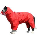 犬レインコート ペットレインコート カッパ 中型犬 大型犬 小型犬 完全防水 防風 防塵 防雪 帽子付き リード穴あり 取り外し可能な帽子 帽子付き 軽量 着脱...