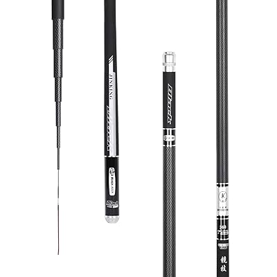 渓流竿 ロッド 釣り竿 カーボンロッド 仕舞寸法72cm 超軽量 超硬調万能小継 コンパクト延べ竿 大中小魚万能竿 360/450/540/630/720 (ブ...