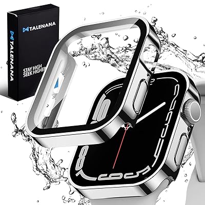 for Apple Watch防水ケース 45mm 44mm 41mm 40mmアップルウォッチ 用 保護ケース 強化ガラスフィルム Series 7/6/SE/5/4 一体型 3D直角エッジ新デザイン メッキ加工 PC素材 高タッチ感度 全面保護 for Apple Watch防水ケース 45mm 44mm 41mm 40mmアップルウォッチ 用 保護ケース 強化ガラスフィルム Series 7/6/SE/5/4 一体型 3D直角エッジ新デザイン メッキ加工 PC素材 高タッチ感度 全面保護