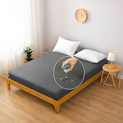 防水シーツ ボックスシーツ 侧面完全防水 シングル セミダブル ダブル クイーン通気性 肌触り良い 寝汗 マチ30cm 抗菌 防臭 防ダニ ベビー ベット毛玉なし 快適 丸洗い可能 防水ベッドシーツ 敷きパット マットレスカバー マットレスプロテクタ