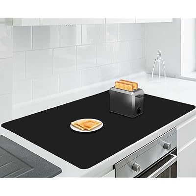 調理台保護マット シリコンマット 特大 90×60cm キッチンカウンターマット カット可能 厚さ2mm 滑り止め 耐熱 傷防止 防水 吸音 コンパクト収納 ブラック 調理台保護マット シリコンマット 特大 90×60cm キッチンカウンターマット カット可能 厚さ2mm 滑り止め 耐熱 傷防止 防水 吸音 コンパクト収納 ブラック