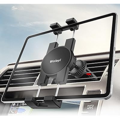 車載 タブレットホルダー エアコン吹き出し口 ipad 車載ホルダー【最強の安定クリップ】タブレットホル..