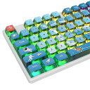 120 キー ASA プロファイル PBT プディング キーキャップ スペース キーキャップ 昇華型カスタム キーキャップ チェリー Gateron MX スイッチ メカニカル ゲーミング キーボード用(explore black)