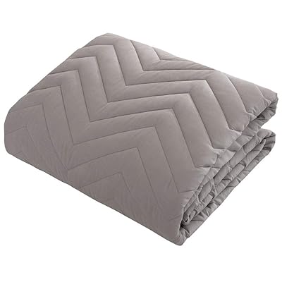 敷パッド ダブルオールシーズン快適 ベッドパッド 防ダニ 抗菌防臭 吸汗 速乾 ゴムバンド付き 洗える ホテル仕様 140x205cm グレー