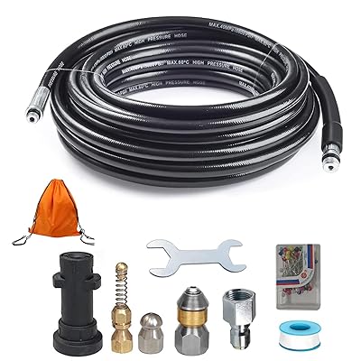新型ねじれ防止ケルヒャー 高圧洗浄機交換用 高圧洗浄ホース パイプクリーニングホース ケルヒャーK2,K..