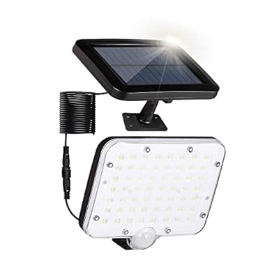 ソーラーライト 屋外 防水 分離型 人感センサーライト 【3つ知能モード・5M防水コード】IP65防水 屋内 防犯ライト ガーデンライト せんさーらいと 太陽光発電 高輝度 屋外照明 駐車場・玄関・廊下・庭 防災/停電対策 (一個)