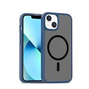 iPhone 13/14 ケース 半透明 MagSafe対応 iphone 13 14 カバー マグネット搭載 アイフォン 13/14 用 カバー 耐衝撃 マット感 黄ばみなしワイアレス充電対応 (ブルー, iPhone 13/14)(2)