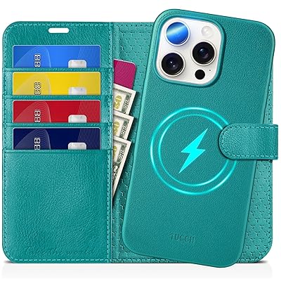 iPhone 16 Pro Max 対応 ケース 手帳型 2 in 1 分離式 アイフォーン16プロマックス手帳型ケース 取り外し可能 [RFIDブロッキング] 4つカードポケット付き 横置きスタンド機能 衝撃吸収 全面保護 PU合皮 2024年発売