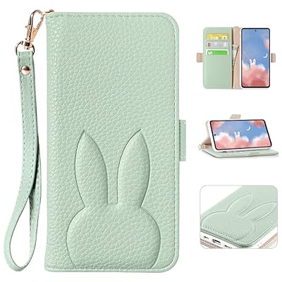 for Galaxy S25 ケース手帳型 おしゃれ ギャラクシー S25 ケース 手帳型可愛い 兎 ギャラクシー S25 / SC-51F / SCG31 用 カバー ギャラクシーs25 SC-51f ケース 手帳型 財布型 カード収納 ぎゃらくし