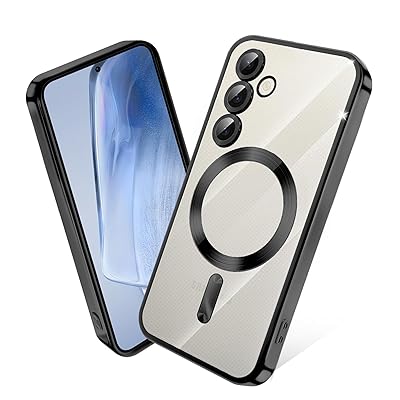 Galaxy S25 ケース MagSafe対応 クリア メッキ加工 ギャラクシー S25 スマホケース 耐衝撃 TPU ワイヤレス充電対応 SC-51F SCG31 カバー ストラップホール付き 薄型 透明 超軽量 黄ばみにくい 柔軟 滑り止め （