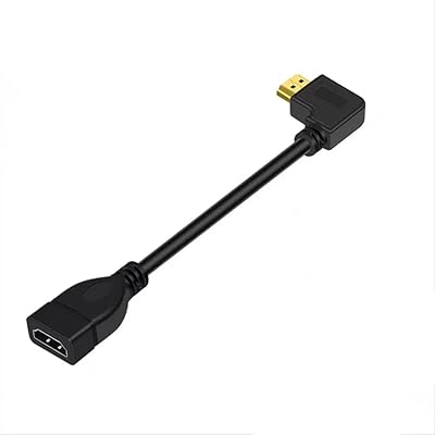 0.15m 0.3m 0.5m短いHDMI ケーブル，4k /1080PHDMI 延長ケーブル, HDMI 1.4オス-メス 90度L字型左右向きHDMI 延長ケーブル 高速HDMI変換4K 60Hz HDMI 1.4ケーブル (0.3m, 左L,メ
