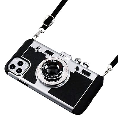 For iPhone 16 Pro ケース カメラデザイン おしゃれ iPhone 16 Pro ケース レトロ 3D ハードケース おもしろい 携帯保護カバー 6.3インチ アイフォン 16 Pro ケース ネックストラップ付き (iPhone 1 For iPhone 16 Pro ケース カメラデザイン おしゃれ iPhone 16 Pro ケース レトロ 3D ハードケース おもしろい 携帯保護カバー 6.3インチ アイフォン 16 Pro ケース ネックストラップ付き (iPhone 1