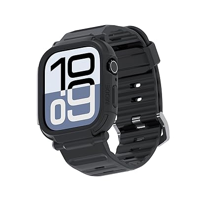 Bands Made for Apple Watch Series 10 46mm用ケース、頑丈で耐久性のあるメンズ、iWatch用Quattro Pro 2.0タクティカルバンド、ブラック Bands Made for Apple Watch Series 10 46mm用ケース、頑丈で耐久性のあるメンズ、iWatch用Quattro Pro 2.0タクティカルバンド、ブラック