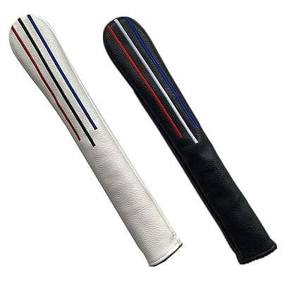 ゴルフ アライメントスティック カバー Alignment Stick Cover ツアースティック用 2本収納可 カラフル刺繍 合成皮革製 爽やかなデザイン (ブラック) ゴルフ アライメントスティック カバー Alignment Stick Cover ツアースティック用 2本収納可 カラフル刺繍 合成皮革製 爽やかなデザイン (ブラック)