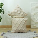クッションカバー 45x45cm 北欧 2枚セット フェイクファー ベルベット おしゃれ 可愛い 柔らかい 立体的 柄 幾何学模様 モダン ファスナー 家庭装飾...
