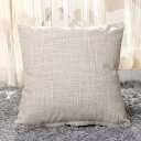クッションカバー 45x45cm 北欧 2枚セット おしゃれ 可愛い リネン 亜麻 無地 シンプル ファスナー インテリア 家庭装飾 車 部屋飾り 四季通用 (...