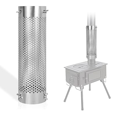 室外 煙突ガード 焚き火台 キャンプ メッシュテントプロテクター 厚くする 304ステンレス鋼製 長さ42.5cm 薪ストーブ 冬キャンプの必需品 室外 煙突ガード 焚き火台 キャンプ メッシュテントプロテクター 厚くする 304ステンレス鋼製 長さ42.5cm 薪ストーブ 冬キャンプの必需品