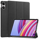 For Xiaomi Poco Pad/Redmi Pad Pro ケース スタンド 機能 角度調整 上質PUレザー キズ防止 軽量 タブレット カバー 全面保護 タブレット用アクセサリー Xiaomi Poco Pad専用 スマートカバー (ブラ