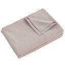 敷きシーツ シングル 150x250cm フラットシーツ ベッドシーツ オーガニックコットン アッパーシーツ 洗いざらしの綿100% ギンガムチェック 茶色(3)