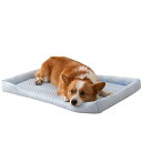 冷感 ペットベッド 犬 クッション 夏 ひんやり 接触冷感 暑さ対策 熱中症対策 クール スクエア型 通気 快適 滑り止め ソファー カバー取り外し可能 洗える 猫 小型 中型犬 室内