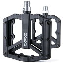 自転車 ペダル フラットペダル トリプルシールドベアリング 9/16インチ 滑り止めピン付き ロードバイク/クロスバイク/MTBなど用 左右セット(CX-925...