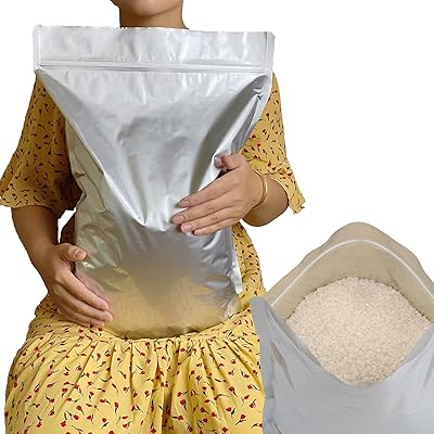 米袋 10kg お米保存袋 お米 保存容器 食品 アルミ袋 ジッパー付き 袋 冷蔵庫保存 チャック付き 特大 遮..