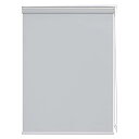 ロールスクリーン ロールカーテン 60x90cm グレー 完全遮光 1級遮光 防音 遮熱 表裏同色 防寒 チェーン式 カーテンレール取り付け可能(3)