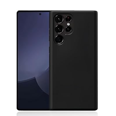 対応 Samsung Galaxy S25 Ultra ケース 耐衝撃 滑り止め 指紋防止 ブラック極薄 い Galaxy S25 Ultra (6.80インチ) ケース TPU素材 超軽量 ブラック マット仕上げ ギャラクシーS25 ultra 保