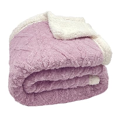 Rakuten - 毛布 シングル 冬 厚手 130×160cm 2枚合わせ ブランケット 北欧風ボア 可愛い 膝掛け 大判 軽量