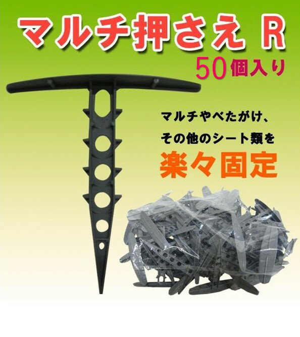 【お買い得】【防草シート・マルチ資材】マルチ押え　R（グレー）　1袋50個入り 20...