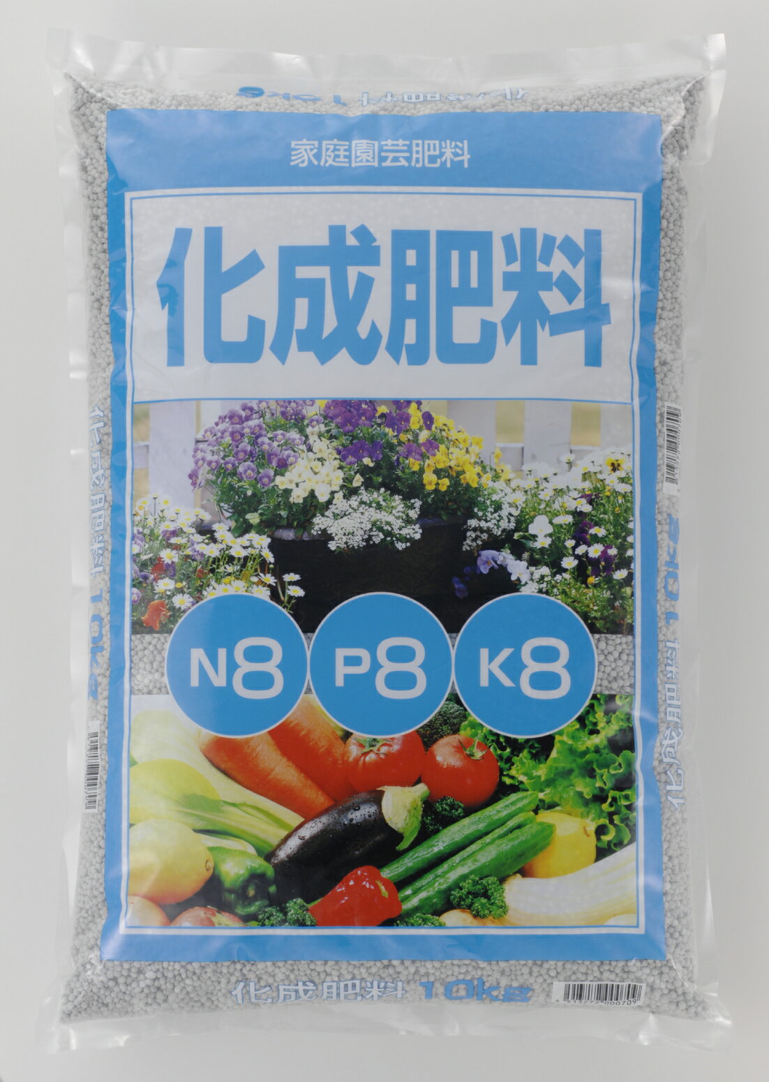 化成肥料 10kg 8-8-8 肥料の三要素 チッソ リンサン カリ が等分に入った粒状肥料です 野菜や草花などあらゆる植物に素早い効果を発揮します 