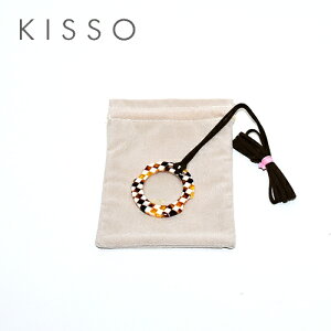 キッソオ ルーペ　KOC-184/イエローブロック メガネ素材のペンダントルーペ 鯖江 KISSO