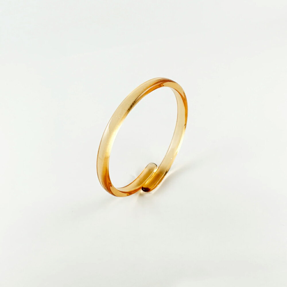 【メール便1通につき2個まで】 キッソオ ブレスレット 711 クリアオレンジ メガネ素材のブレスレット ..