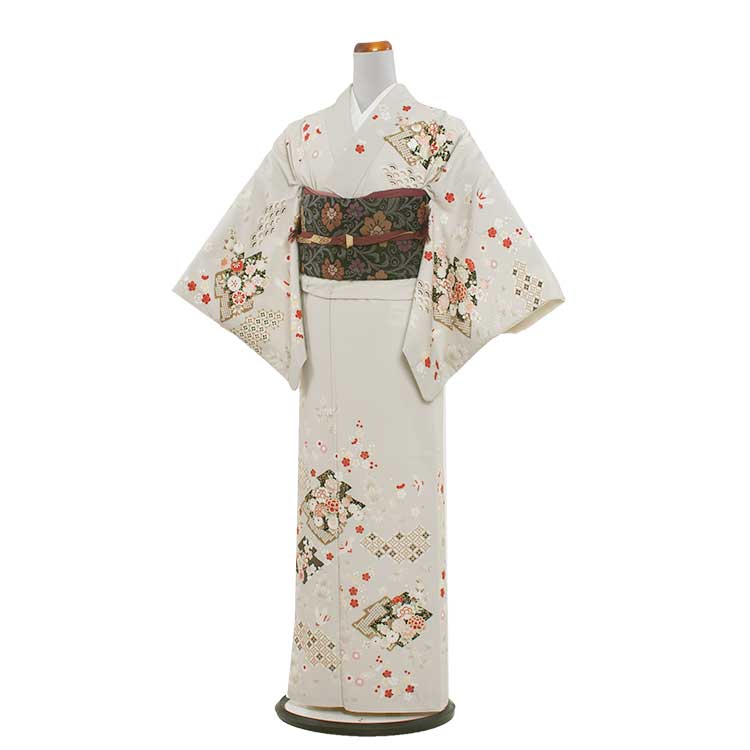 楽天市場】着物(カラーグレー・種類(着物)訪問着,付下げ 楽天市場】着物(カラーグレー・種類(着物)訪問着,付下げ